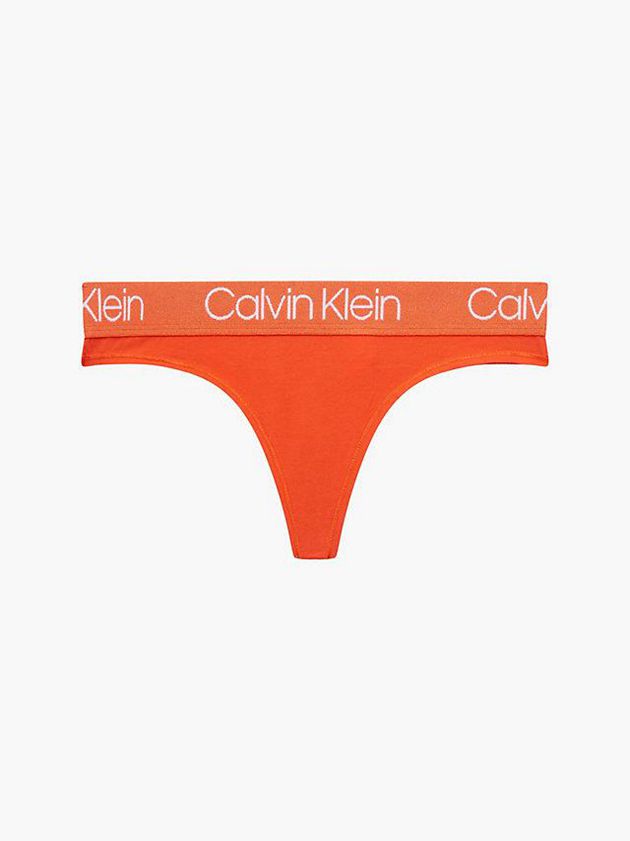 Calvin Klein USA Body Womens Thong Orange 0165389-PQ